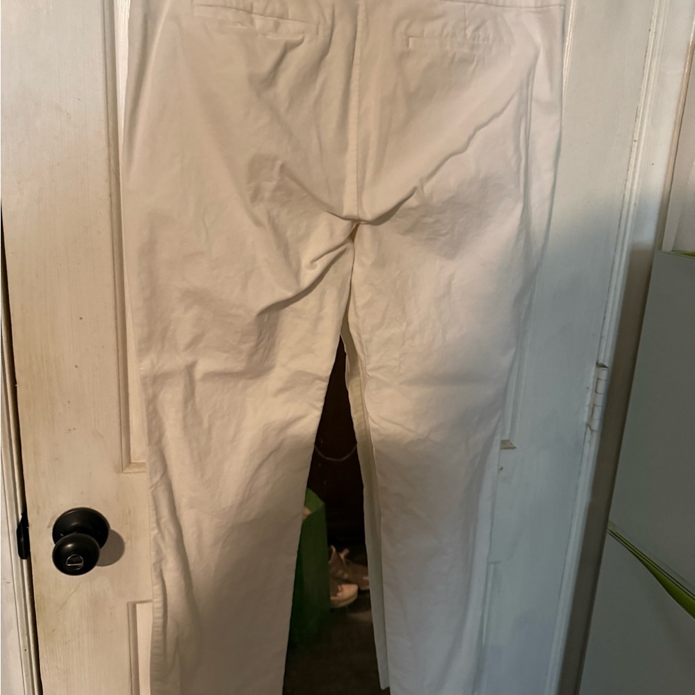 White Velvet Skinny-Fit Pants - Picture 4 of 4